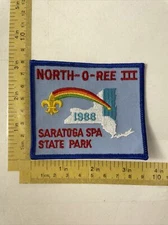 Vintage Patch 1988 North-O-Ree 3 Saratoga Spa State Park BSA Free US Shipping