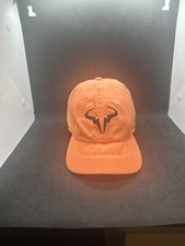 Nike Nadal Aerobill Orange Hat Cap Bull Logo Dri-Fit Heritage86 Unisex
