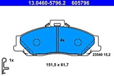 Disc Brake Pad Set ATE Fits