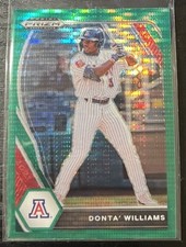 2021 Panini Prizm Draft Picks Green Pulsar Prizm Donta' Williams #PDP106 Orioles