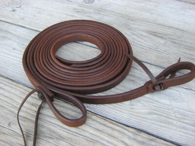 West 74 Oiled Harness Leather Split Reins 8' x 5/8''