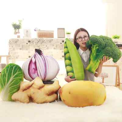 New Kids Toys Pillow Cushion Vegetable Plush Doll Peas Plush Toy Creative Home
