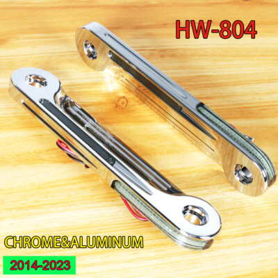 Chrome Aluminum LED Flush Fork Turn Signal For Harley Touring Street Glide 14-23