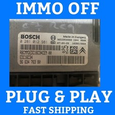 PLUG & PLAY PEUGEOT CITROEN ENGINE ECU 0281012981 9663476380 IMMO OFF UNLOCKED
