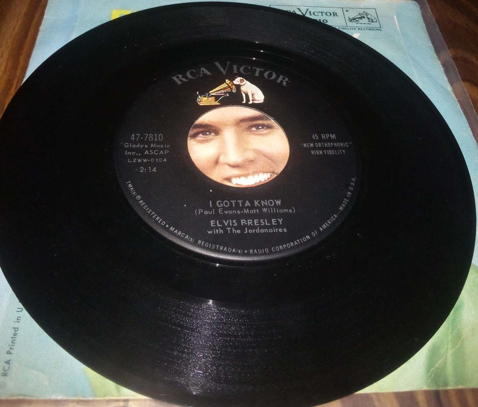 Elvis Presley Are You Lonesome Tonight / I Gotta Know 7" 45 RCA Victor ...