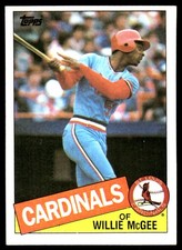Willie McGee 1985 Topps #757 Cardinals MLB READ FREE SHIPPING AutographDen