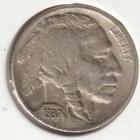 1937 US Indian Head Buffalo Nickel FULL DATE Rare 89 Year Old Collection Coin