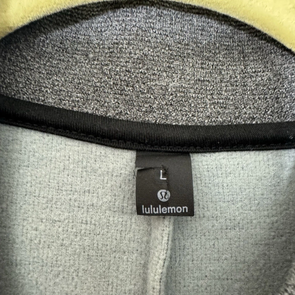 Chaqueta Bomber Lululemon Para Hombre City Sweat Polar Talla L Gris Bolsillos con Cremallera Completa Foto 4 de 4