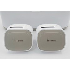 Imani i2 Plus Wearable Breast Pump Motors with Dual Charging Case White Gray
