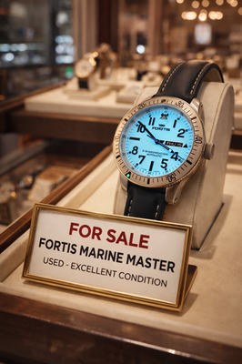 【美品】Fortis B-42 MARINEMASTER FORTIS B-42 Marine Master Automatic Day Date White Men's Watch B42