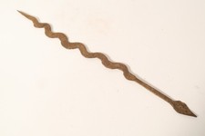 vecchio serpente in ferro altare 31 cm IR21 Lobi Guin old iron snake fer noir serpente