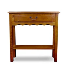 Favorite Finds 28 in.Wx10 in.D Medium Oak Rectangle Wood Hall Console Table with