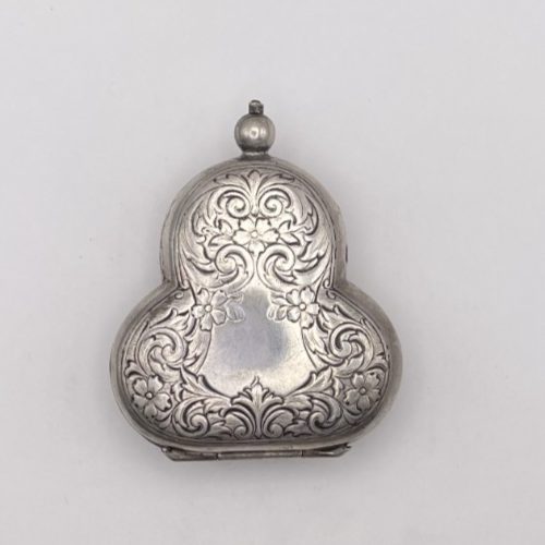 Antico W.H. Saart Co. Scatola portapillole trifoglio trifoglio - custodia argento tedesco Art Nouveau - Foto 6 di 9