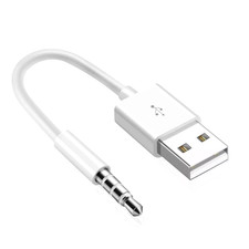 USB Charger Data SYNC Cable for Apple iPod Shuffle 3rd 4th 5th 6th 7th Gen 3.5mm