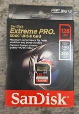 SanDisk Extreme Pro 128GB Class 10 SDXC UHS-II Memory Card SDSDXDK New WATERPROO