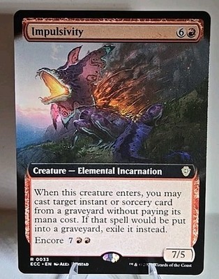 Impulsivity (Extended Art) MTG Commander: Lorwyn Eclipsed Regular