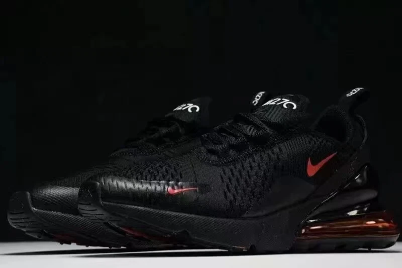 NIKE AIR MAX 270 Negro Rojo Para hombres Zapatos para Correr Zapatos Deportivos Talla EE. UU. Foto 3 de 4