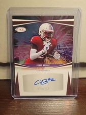 2025 Sage Football Cobee Bryant Red Foil Auto Jayhawks RC