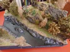 Modellino / Diorama con paesaggio (fatto a mano)