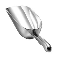 Ice Cube Endurance Scoop, Cast Aluminum Shovel Scoops Kitchen 12oz Silver