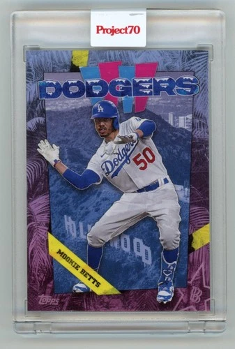 2021 Topps Project 70 Card #1 - 1988 Mookie Betts by Ben Baller Dodgers PR /9965