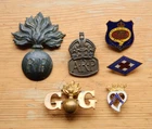 Mixed lot of vintage WW2 military badges etc. ARP RR GG SWRI