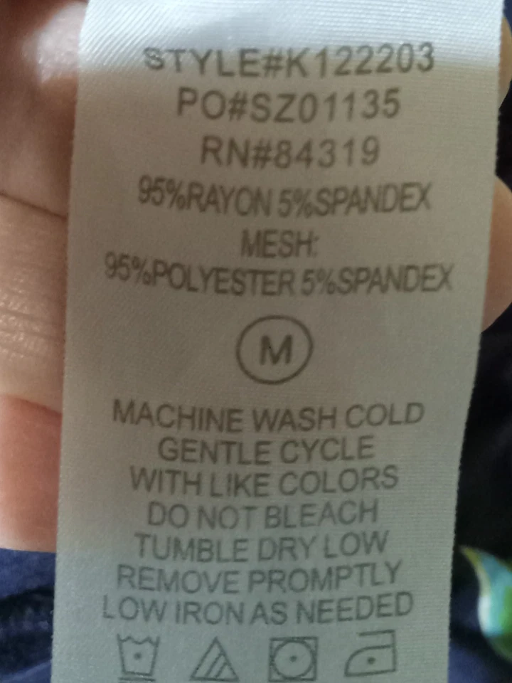 Blusa Cyrus Tropical Manga Ancha M Foto 4 de 4