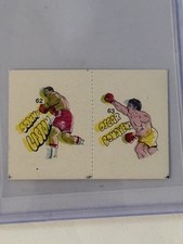 Tarjeta de boxeo Reyauca 1985 Sonny Liston Oscar Bonavena #62 #63 par sin cortar