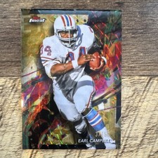 Topps Finest Gold Geometric Refractor Earl Campbell Houston Oilers #29 /50 2024