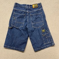 90's Y2K Paco Shorts Mens 34 32 x15 Blue Carpenter Hip Hop Skater Baggy Sport