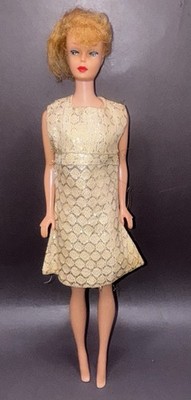Vintage Barie Clone Premier Togs Gold Metallic Sheath Dress