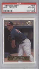 1992-93 Fleer Excel Andy Pettitte #214 PSA 8 w1s