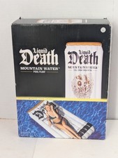 Liquid Death 6  Pool Float: Adult Novelty Water Inflatables Quench Your Thirst