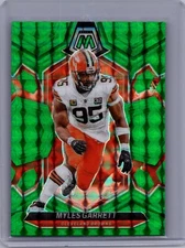 2024 Panini Mosaic #55 Myles Garrett Green Prism