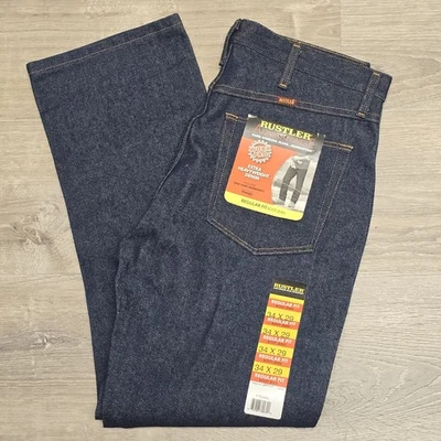 Vintage NWT Rustler Advantage Work Pro Jeans 34x29 Deadstock Bootcut Heavyweight - Image 1 of 4