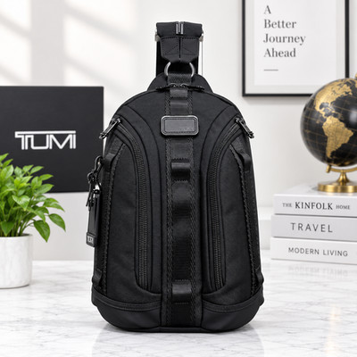 TUMI Alpha Bravo Knight Sling 232743 Black Crossbody Sling Outlet