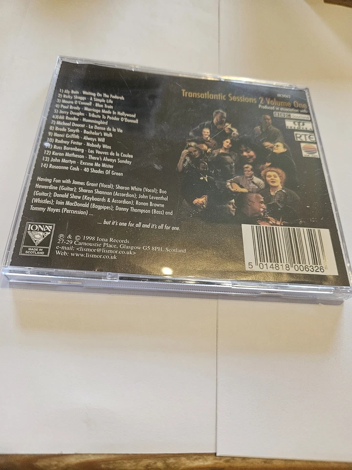 VARIOUS ARTISTS - TRANSATLANTIC SESSIONS, VOL. 1 (IONA 1998 CD) - Image 2 of 2