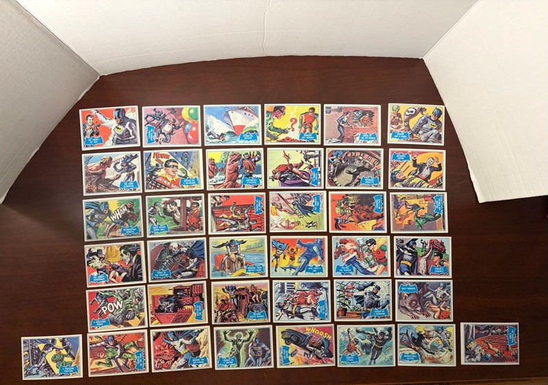Lot Vintage 1966 Batman B Series Non Sports Trading Cards Set Missing 6 Cards