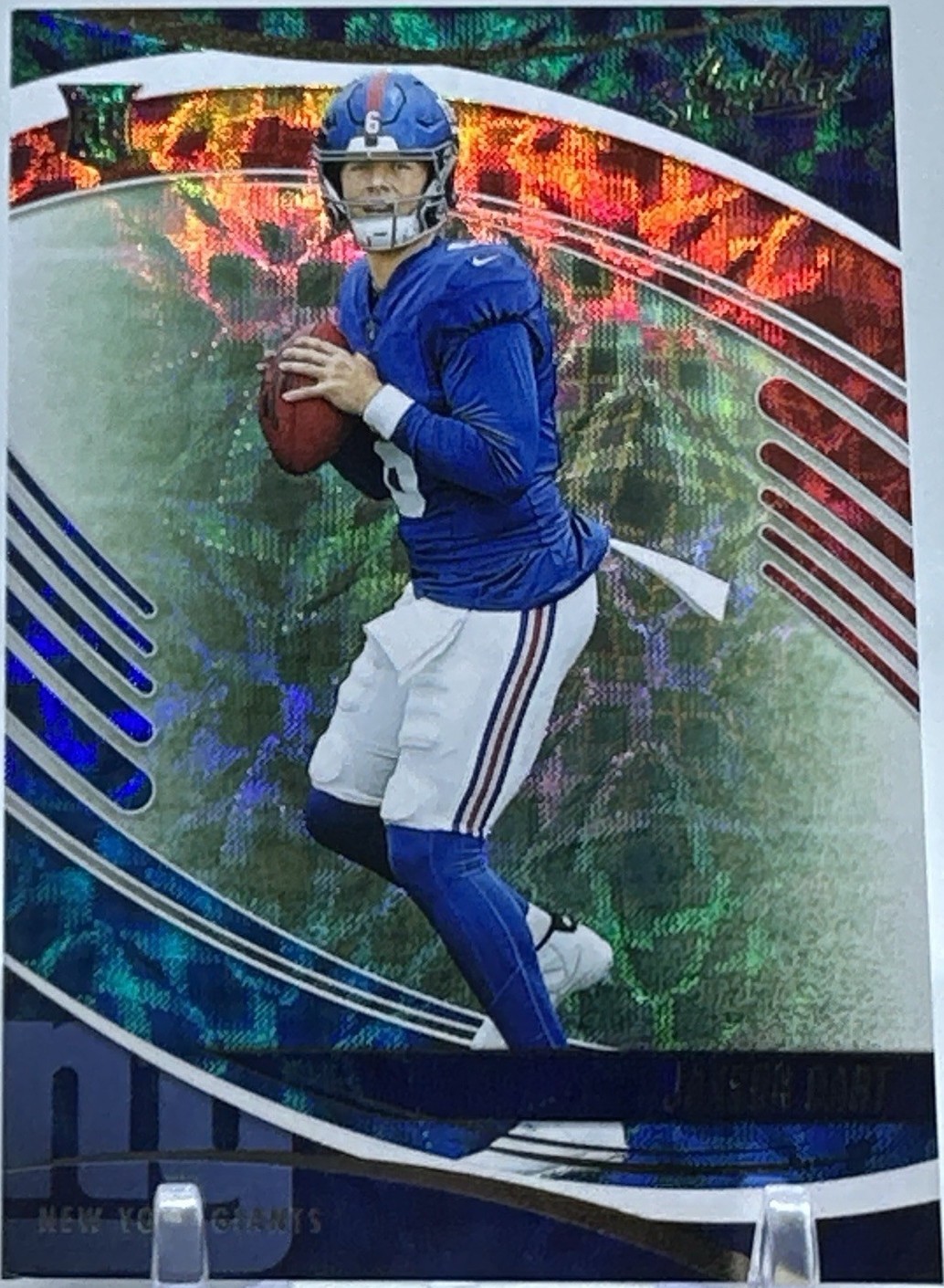 2025 Panini Absolute - Rookies Jaxson Dart #137 Red White & Blue