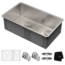 Kraus KHU103-32 Standart Pro 32" Undermount Double Basin Kitchen - Stainless