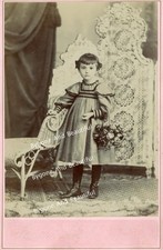Cabinet Card Beautiful Young Girl 1890s Identified Nice Backmark Reading PA