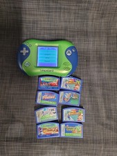 Leap Frog Leapster 2 Handheld Pink/Purple W/ 8 Educational Game Cartridges Works