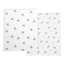 New Chicco Crib Sheets Set 09101126350990 NEXT2ME TWINS Greenery