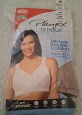 Playtex 18 Hour 4693 Ultimate Shoulder Comfort Wireless Full Coverage Bra 36D