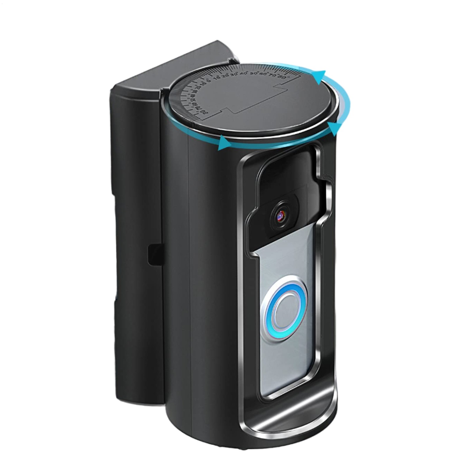 Adjustable No-Drill Ring Video Doorbell Holder Bracket Case-image