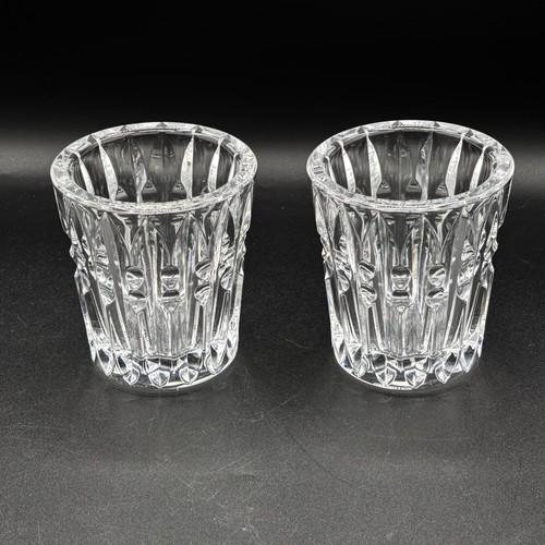 Waterford Crystal Illuminology 4" Votive Candle Holder Vanity Brush Cup Signed
