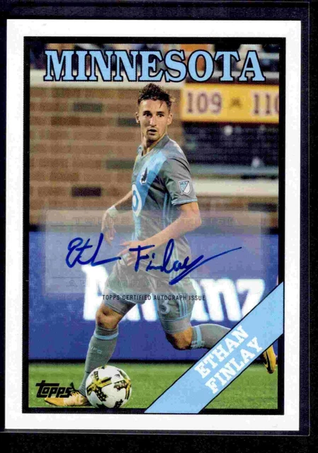 2018 Topps MLS Throwbacks Autograph 18/25! Ethan Finlay Minnesota United FC