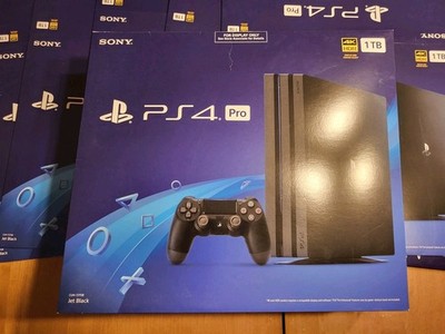 Playstation PS4 Pro 1 TB Jet Black Console Gamestop FOR DISPLAY