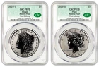 2025-S (PR70) Reverse Proof Morgan & Peace Silver Dollar CAC FD CACG