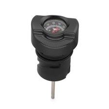 Oil Tank Dipstick with Temperature Gauge Fit for Harley 2004-2022 Black